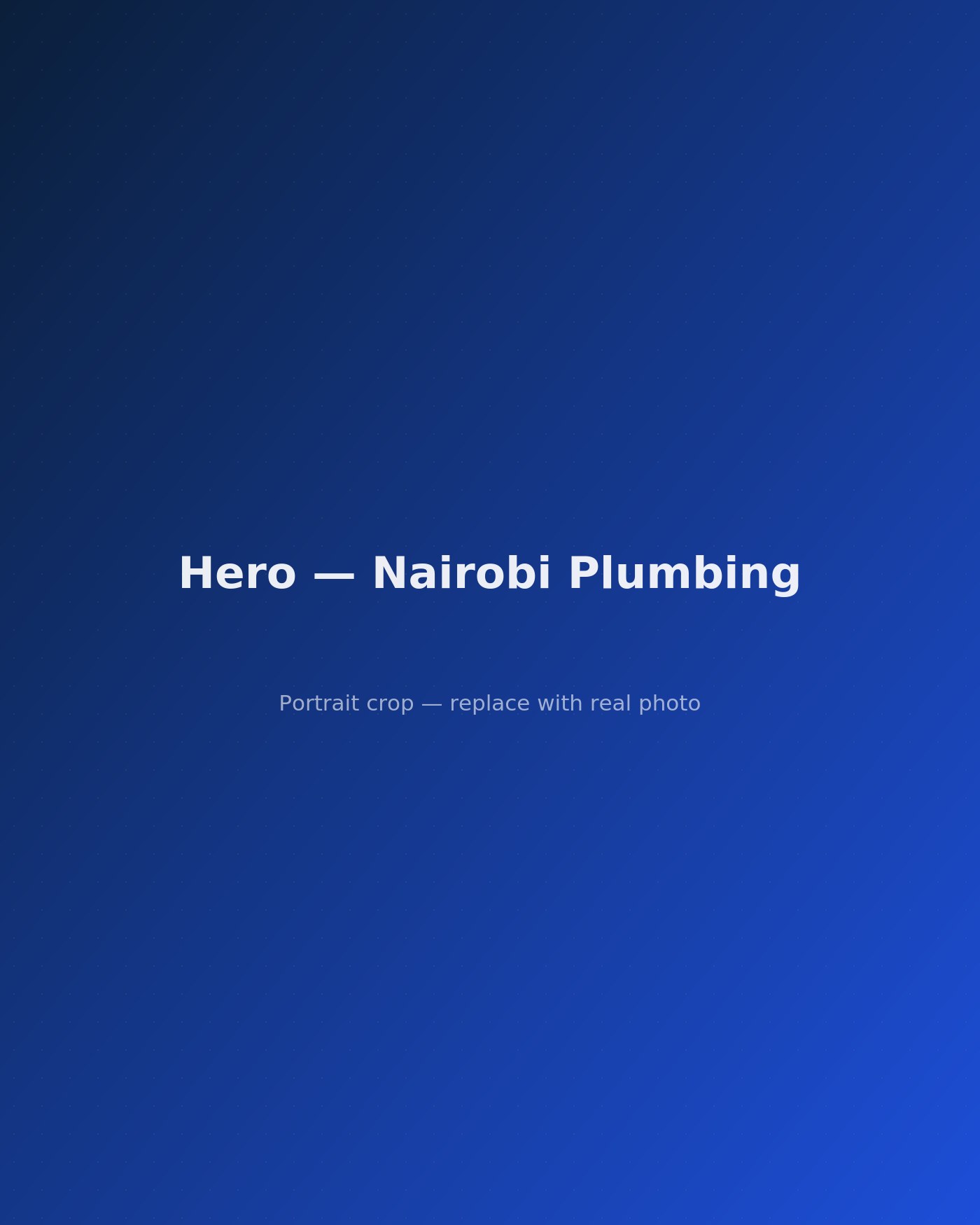 Licensed Plumbing Services technician at work on a plumbing installation in Nairobi