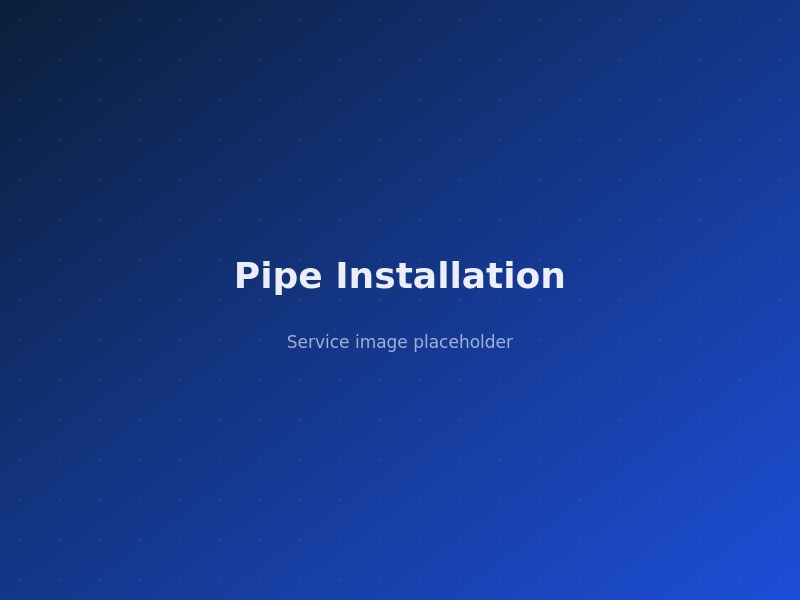 Pipe Installation service in Nairobi