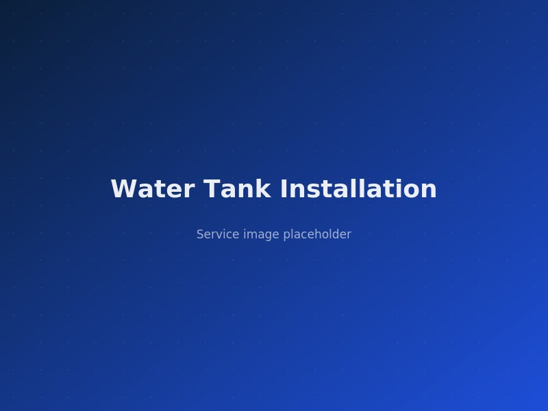 Water Tank Installation service in Nairobi